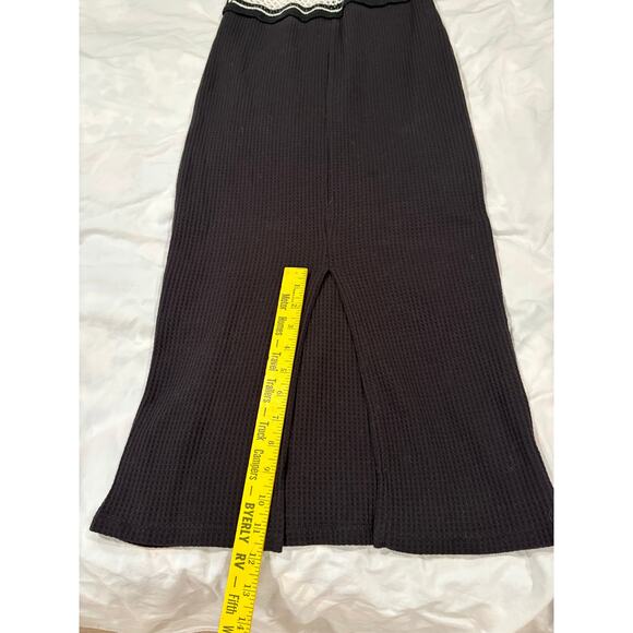 asos Black & White Crocheted Knit Hippe Boho Sundress Size 4 - Picture 8 of 8